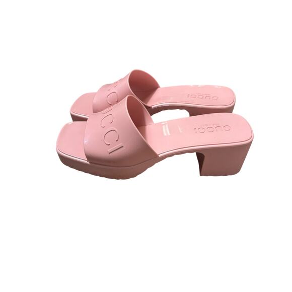 Gucci Blush Pink Slide Sandals - Picture 2 of 4